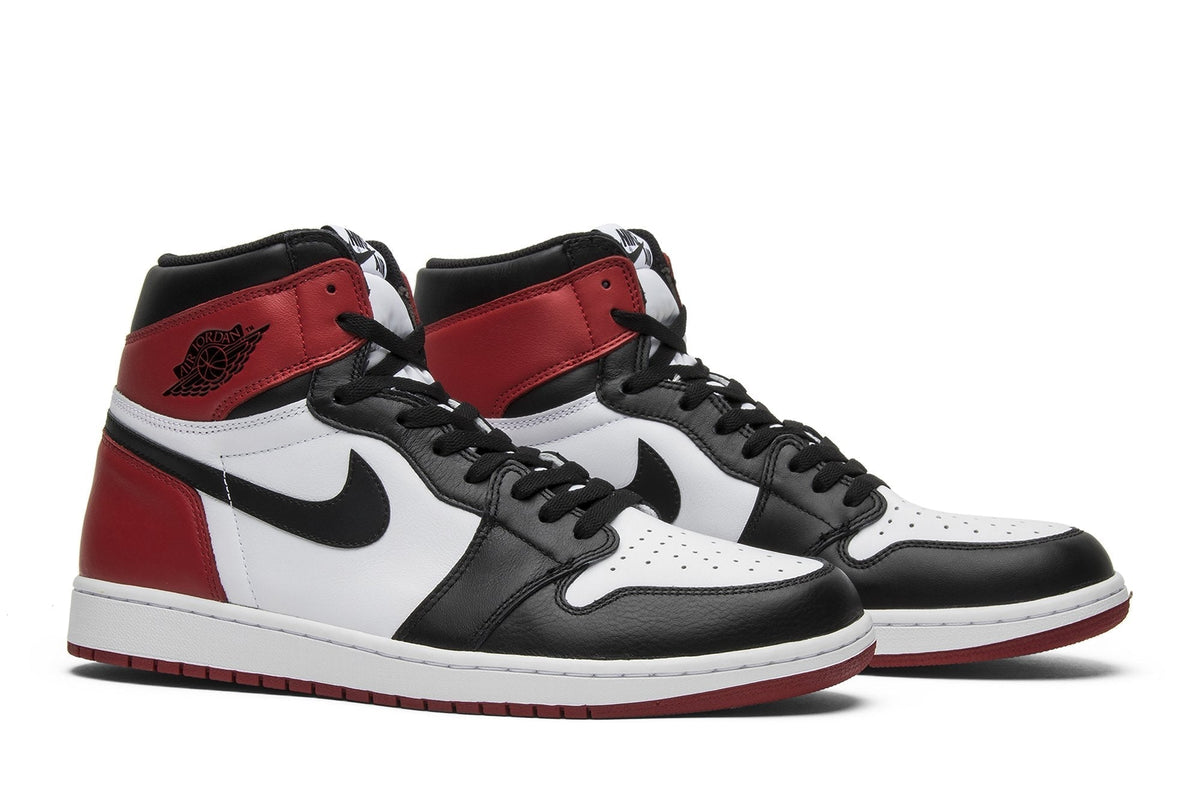 Air Jordan 1 Retro High OG Black Toe Sneakers - Hall of Fame