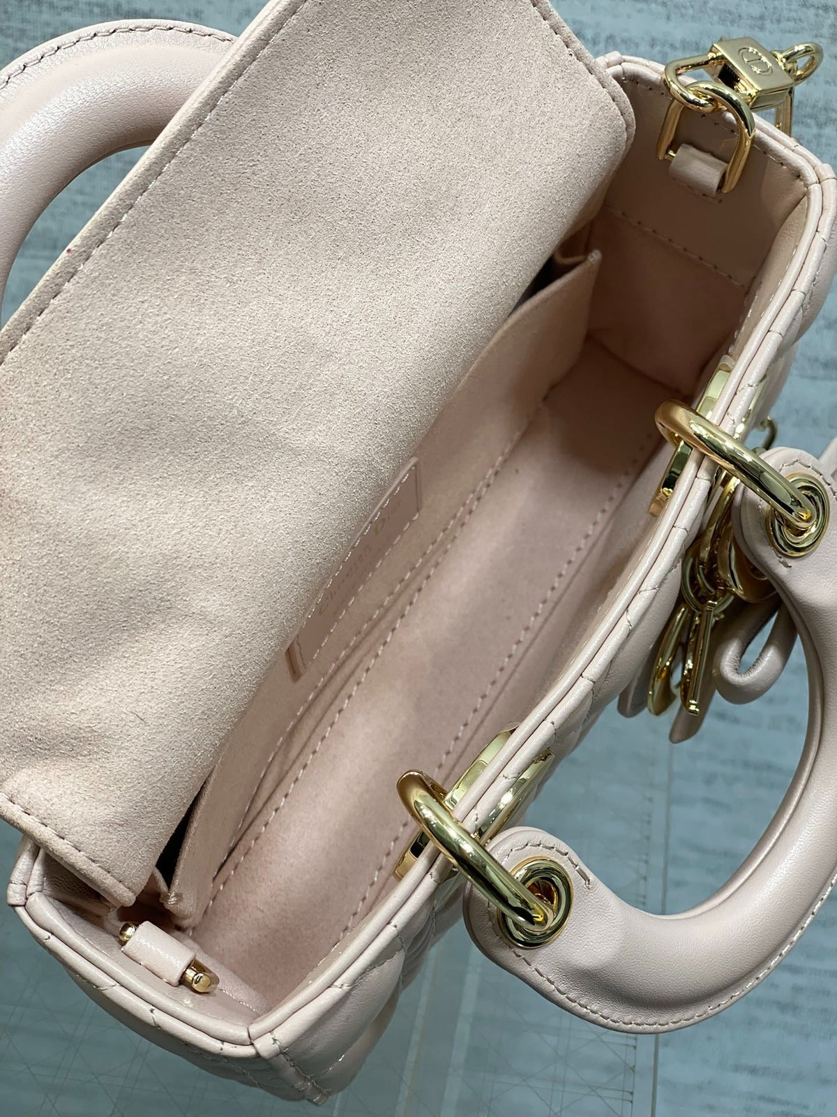 Dior 2026 Bow D-Joy Micro Bag Power Pink Lambskin 284125