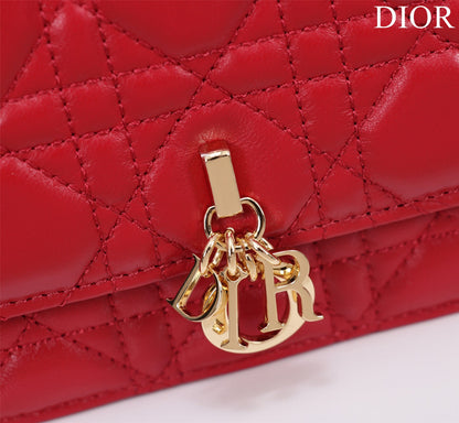 my cd mini 21 red lambskin