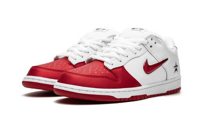 SB Dunk Low "Supreme - Jewel Swoosh Red/White" CK3480 600