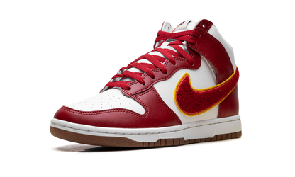 Dunk High "Chenille Swoosh White Gym Red" DR8805 101