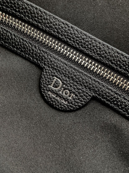 Dior 2026 Normandie Handbag 38cm Black Grained Calfskin 355400