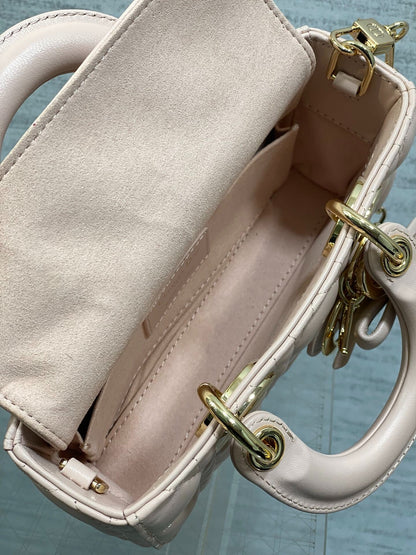 Dior 2026 Bow D-Joy Micro Bag Beige Lambskin 284115