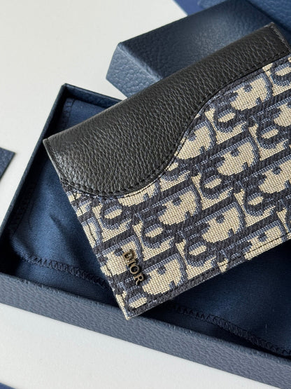 CD Saddle Passport Beige Black Jacquard Cowhide