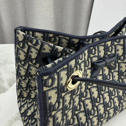 Dior 2026 Promenade Bag 27cm Canvas Suede Leather