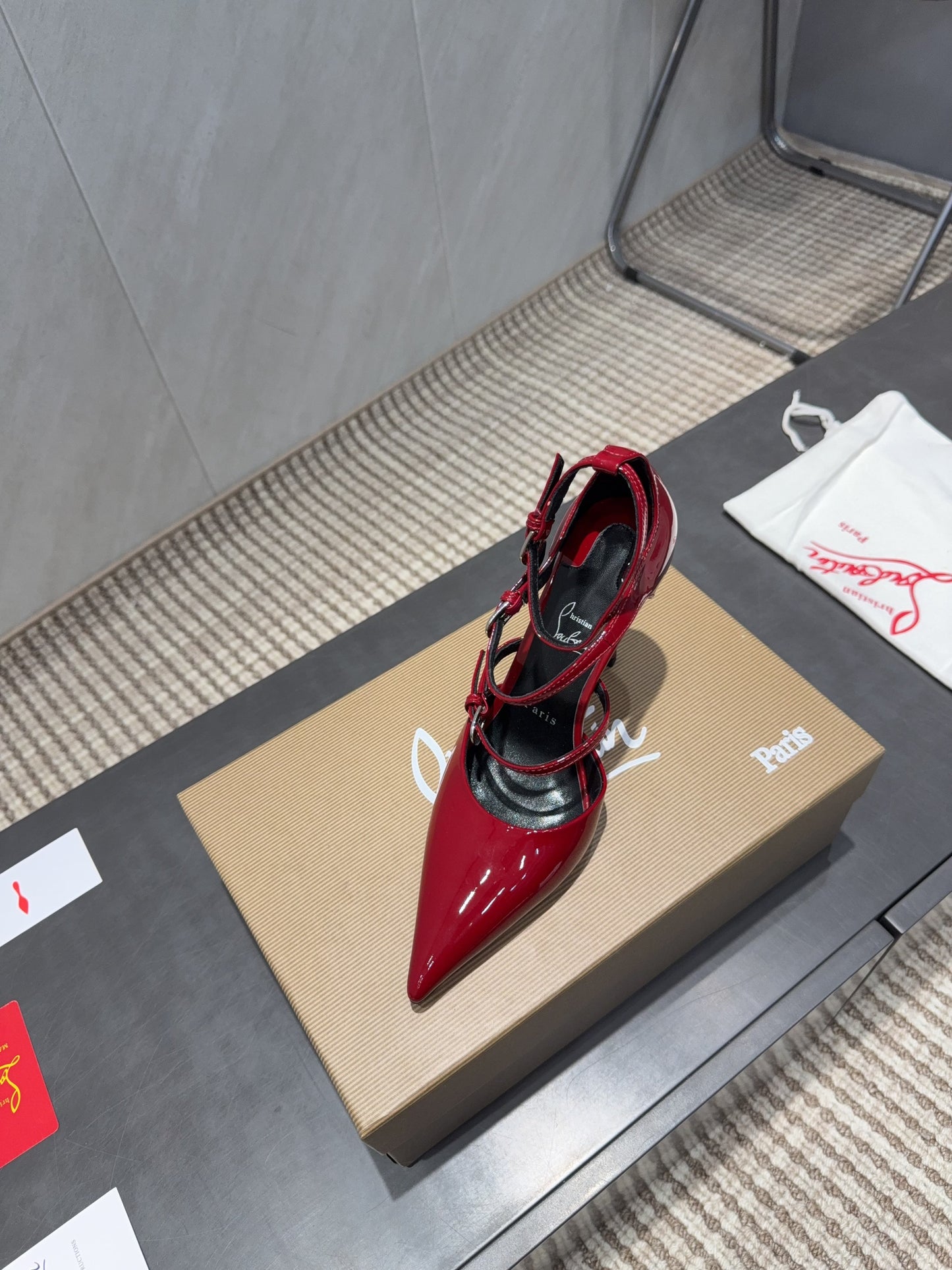 CL 26SS High Heel Pump 100 Red Patent Leather 613871