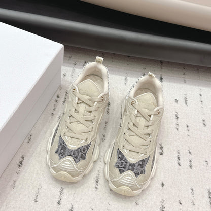 CD 26s Vibe Sneaker Taupe Grey Suede Denim 613748
