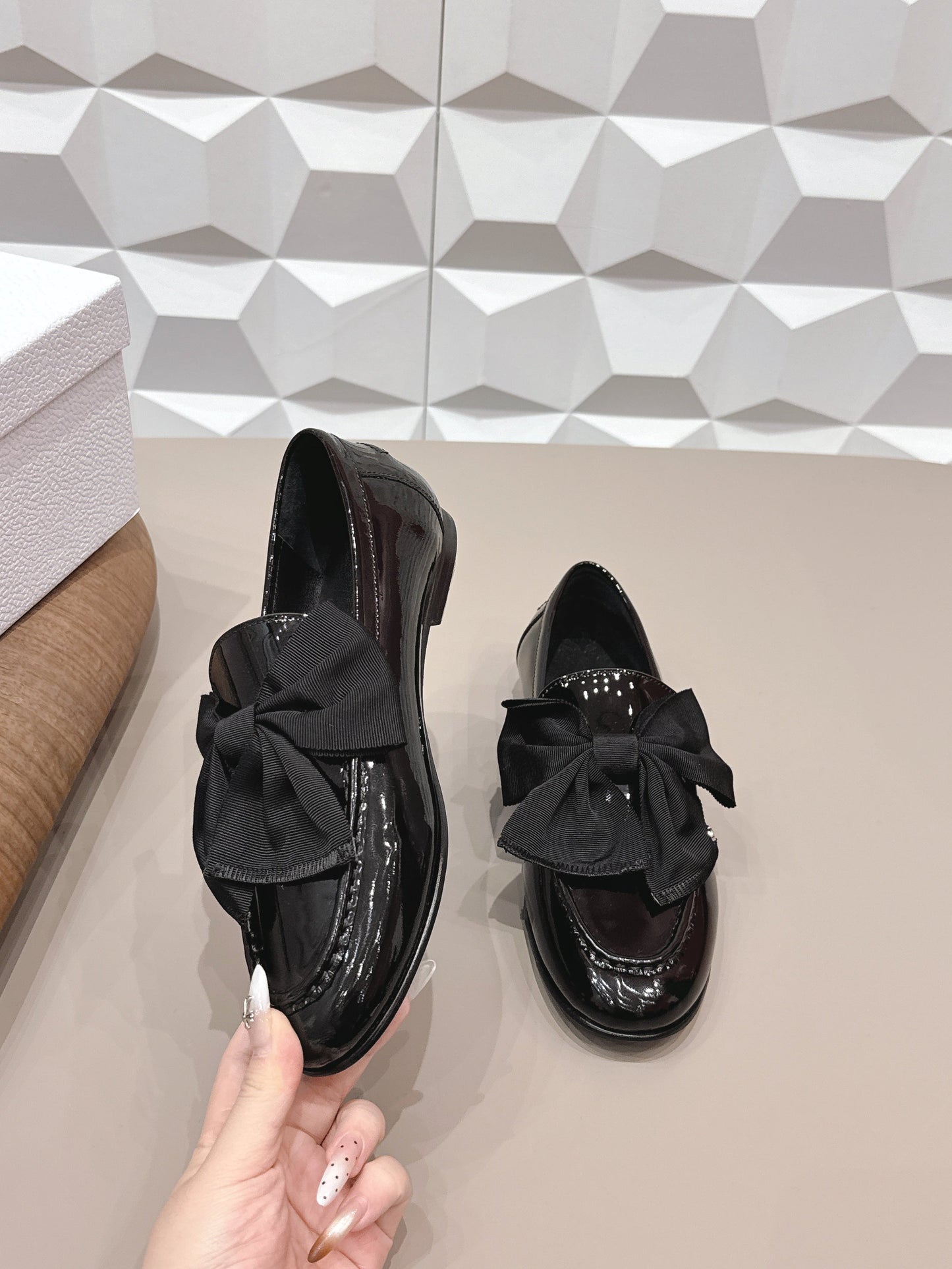 CD Diorissimo Loafer Black Patent Leather 613689