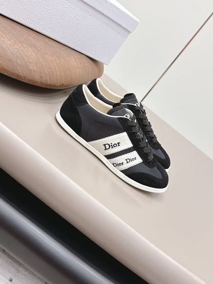 CD 26A Casual Sneakers Black Lycra Fabric Suede 739336