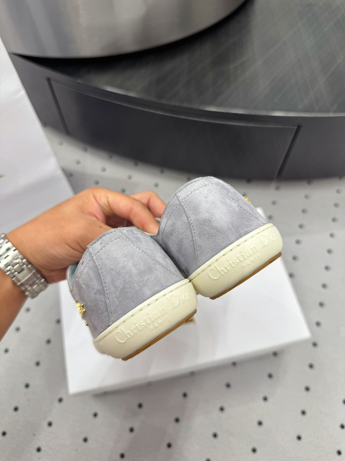 Dior Lucky Sneaker Grey Suede 618072
