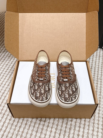 CD Saltwind Sneaker Brown Oblique Jacquard Cotton 632434