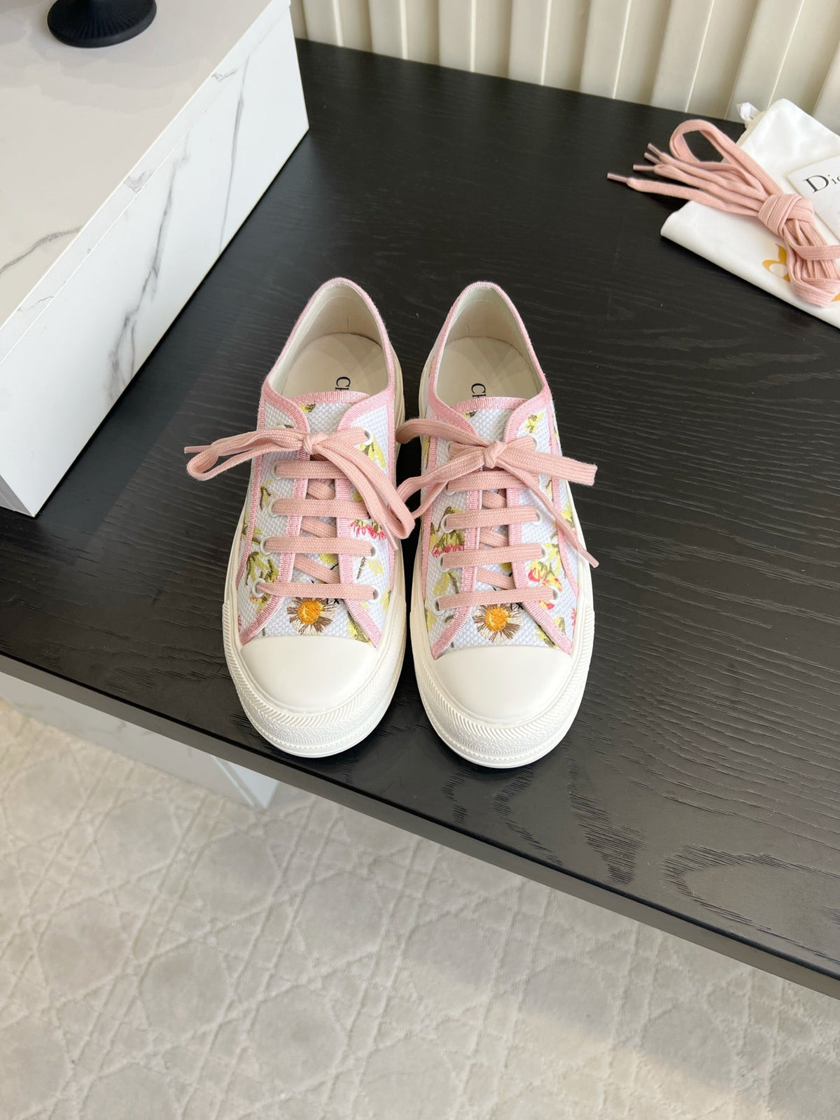 CD Dioriviera Walk'n'Dior Sneaker Light Pink Cotton 851249