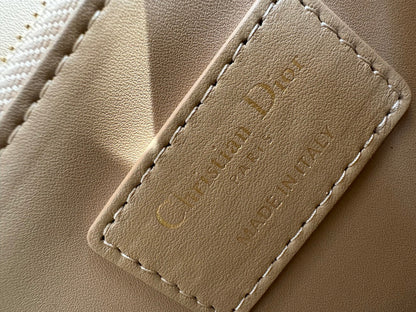 MY CD 24 TOP HANDLE BAG BEIGE LAMBSKIN