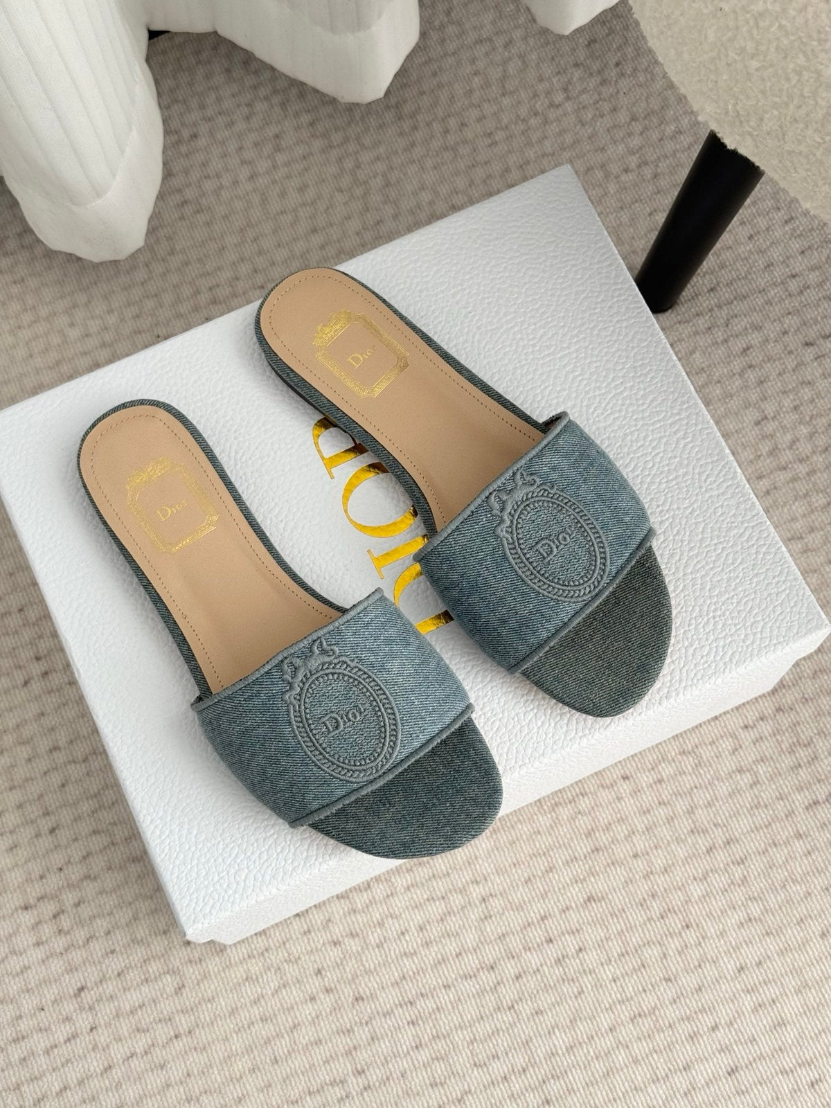 CD Médaillon Slide Flat Wash Blue Denim 849733