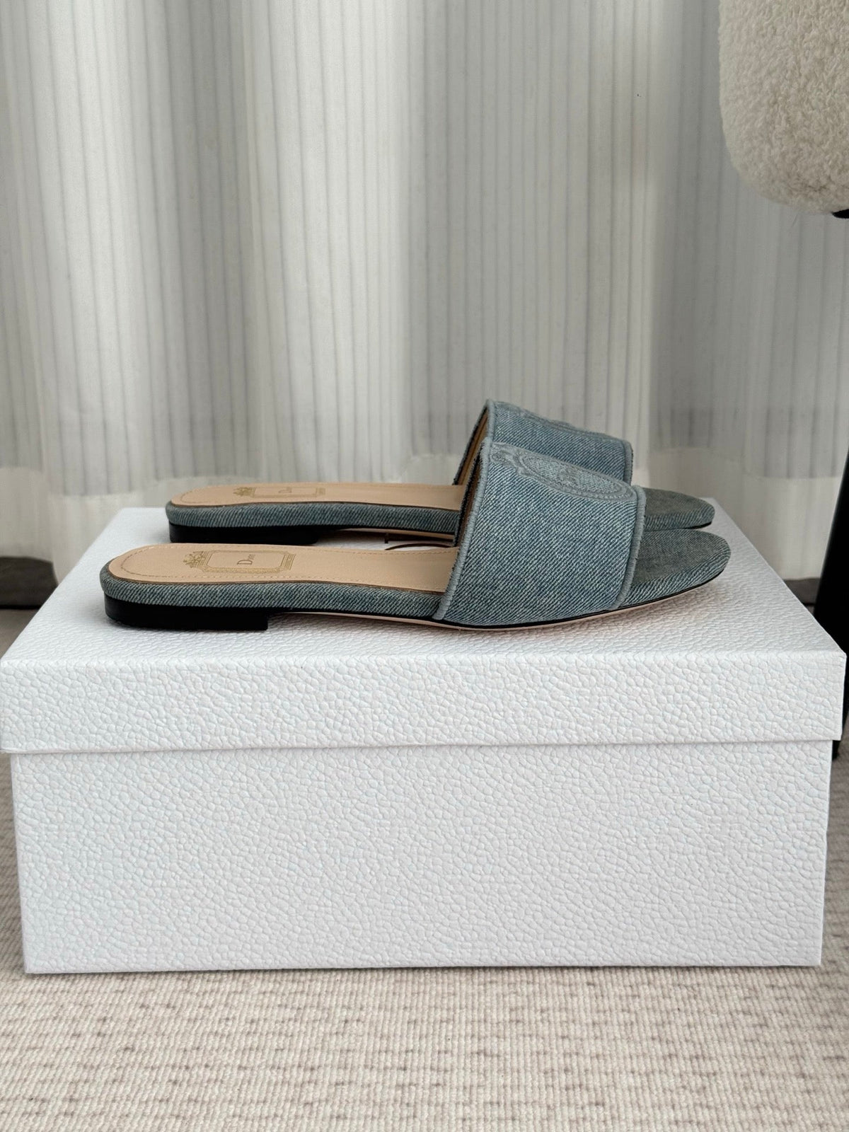 CD Médaillon Slide Flat Wash Blue Denim 849733