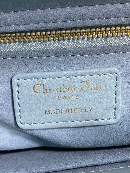 CD 2026 Bow Lady Dior Tourmaline Blue Cannage Lambskin 289166
