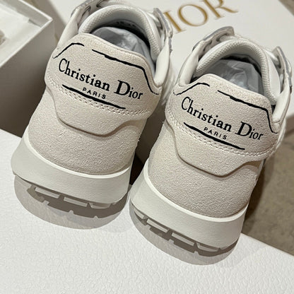 CD Tech Sneaker White Mesh Suede 707905