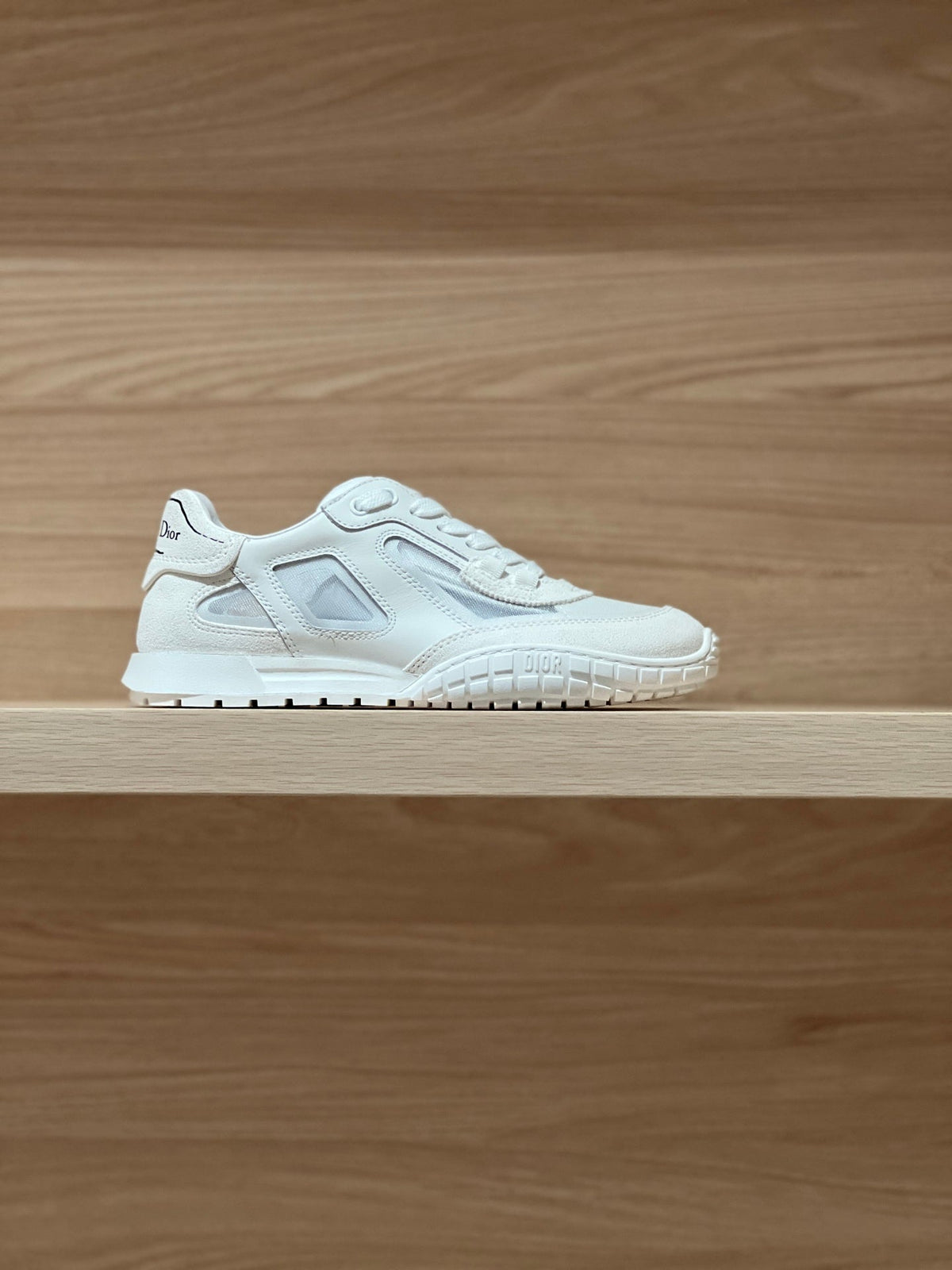 CD Tech Sneaker White Mesh Suede 707905