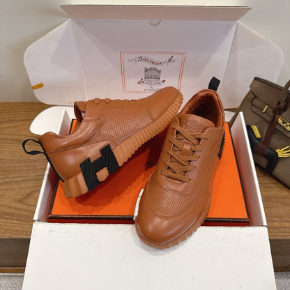 HM 26ss Sneakers Caramel Brown Leather 638570