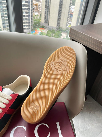 GG 26 Sneaker Black Pink Canvas Suede 632801
