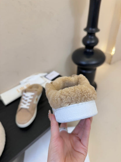Dior 25 Star Sneaker Pink Beige Suede Cowhide 530615