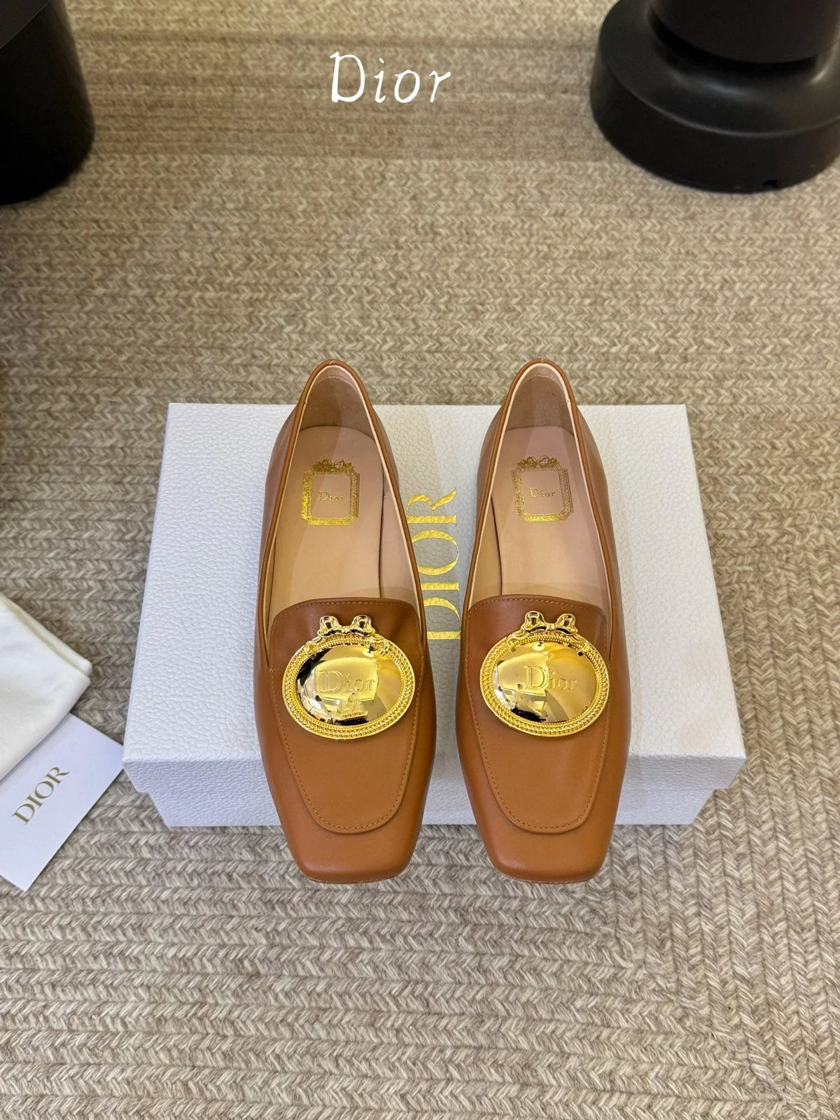 Dior 2026 Medaillon Logo Loafer Cowhide 884816