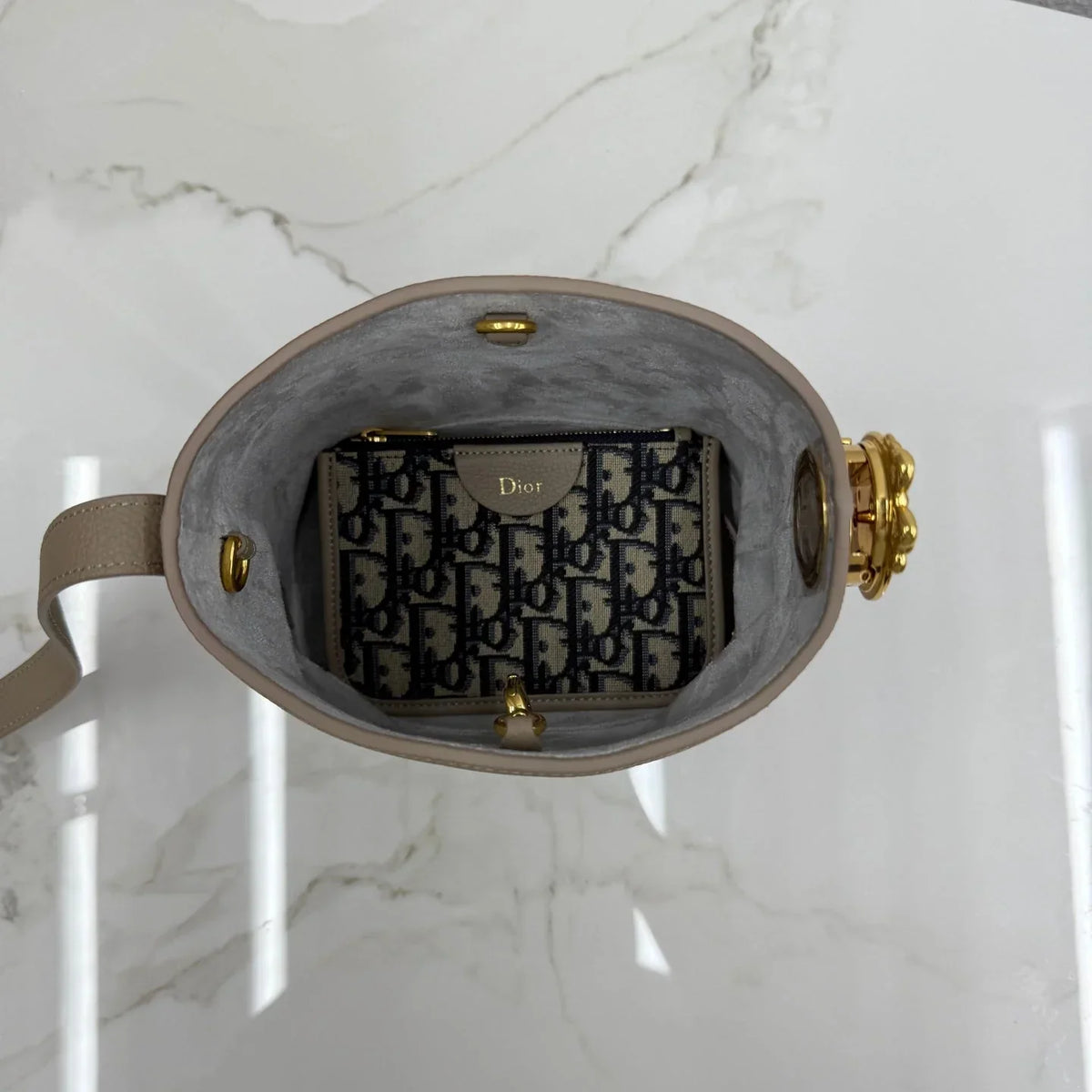 Dior 2026 Medaillon Bucket Bag 19.5cm Calfskin