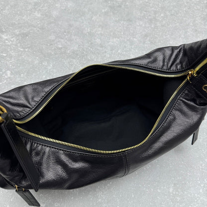 Dior 2025 Grand Tour Multipocket Bag 52cm Black Calfskin