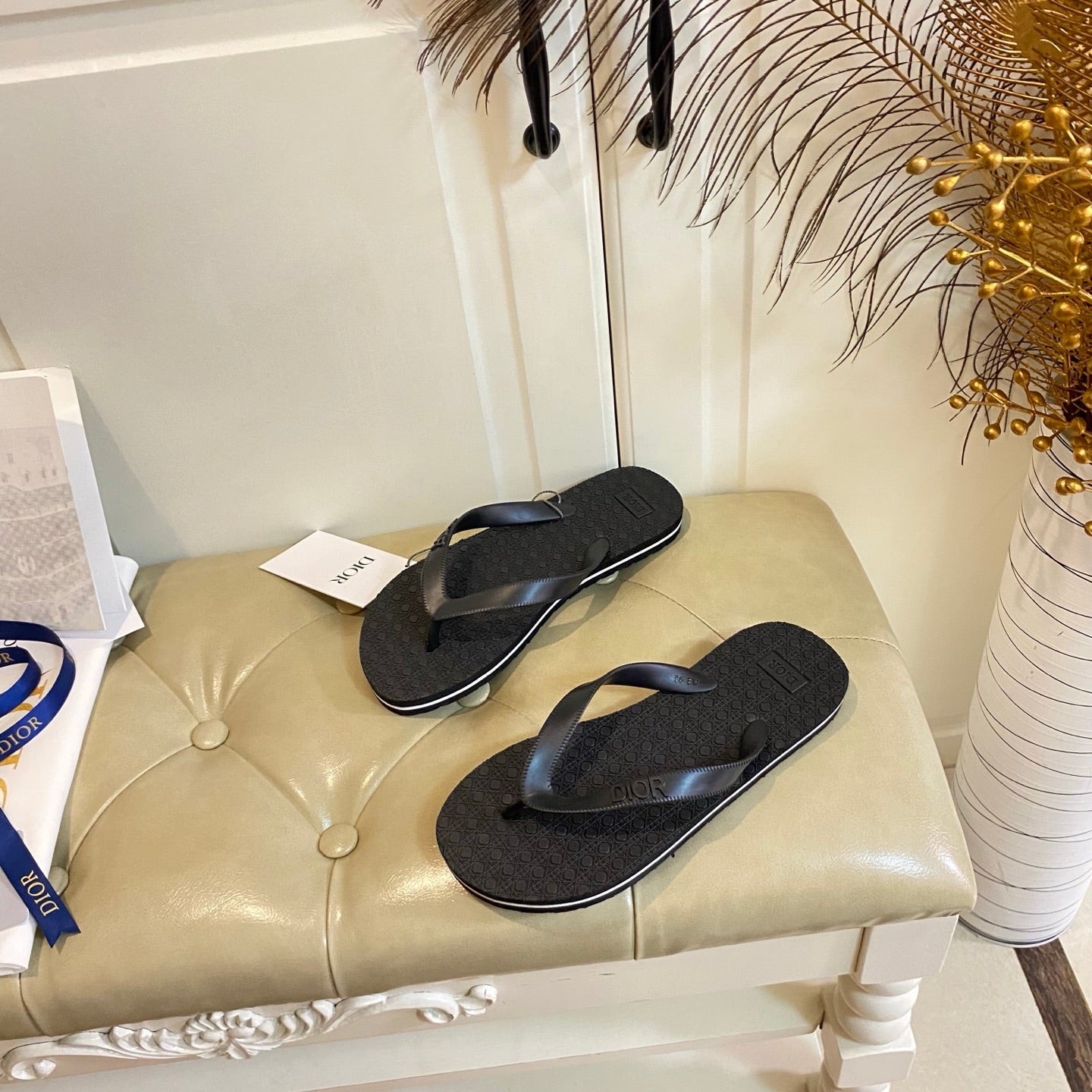 CD Thong Sandal Black Rubber 687623