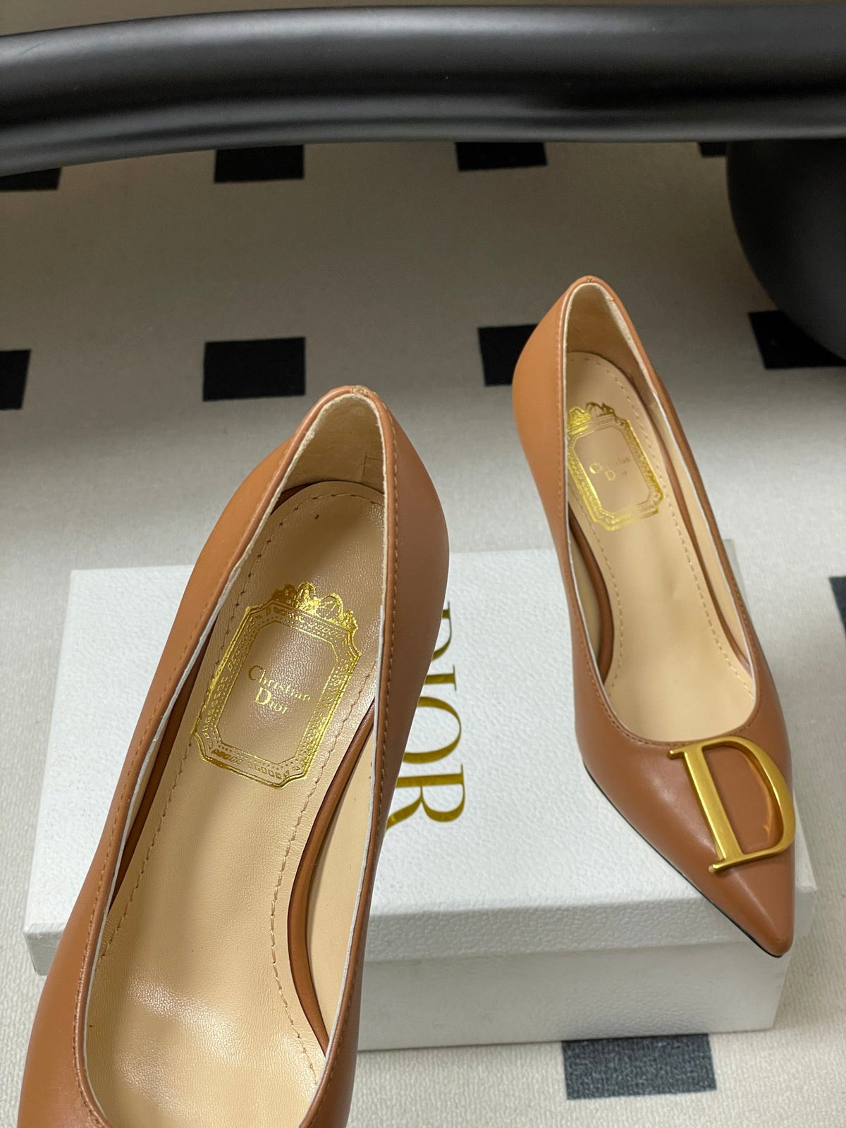 CD 26 High-Heeled 85 Pumps Tan Cowhide 593591