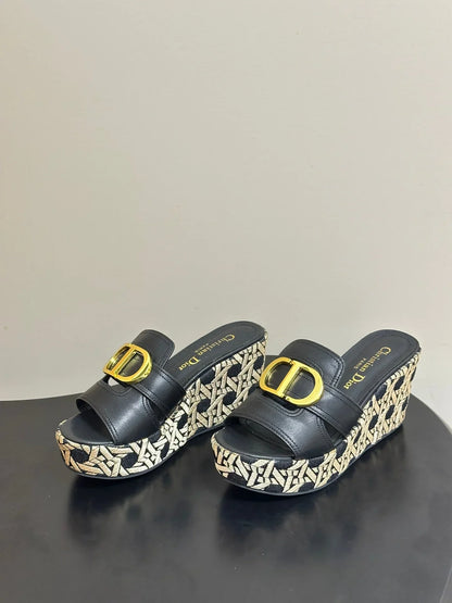 Dior 2026 Platform Sandals 90mm Cowhide 884505