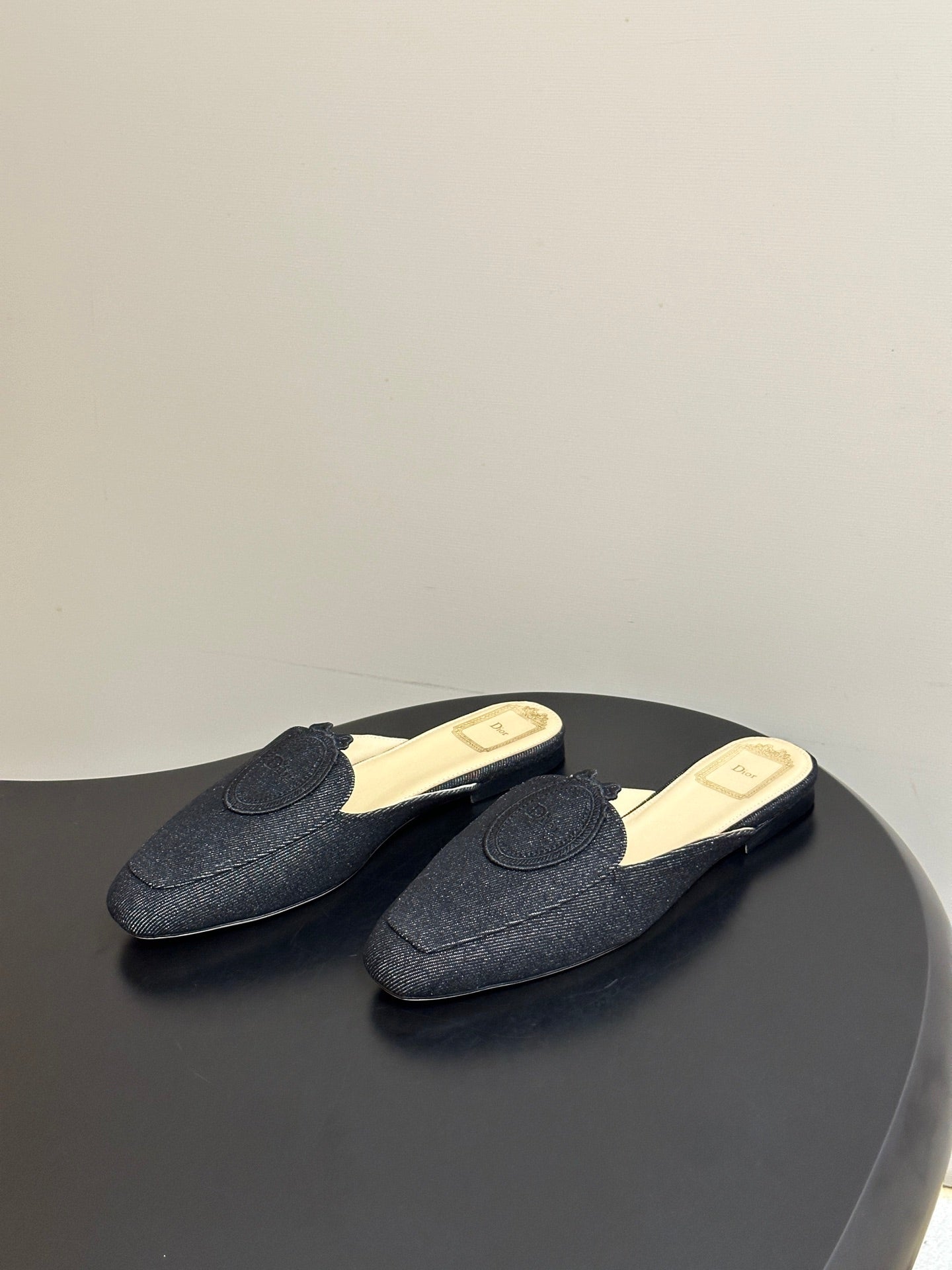 CD Médaillon Mule Black Denim 834921
