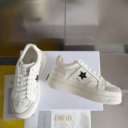 cd star sneaker white cream calfksin