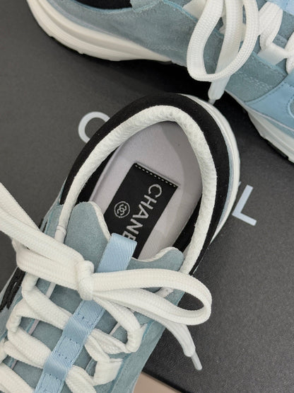 CC 26 Sneaker Blue mix Black White Suede Calfskin 610011