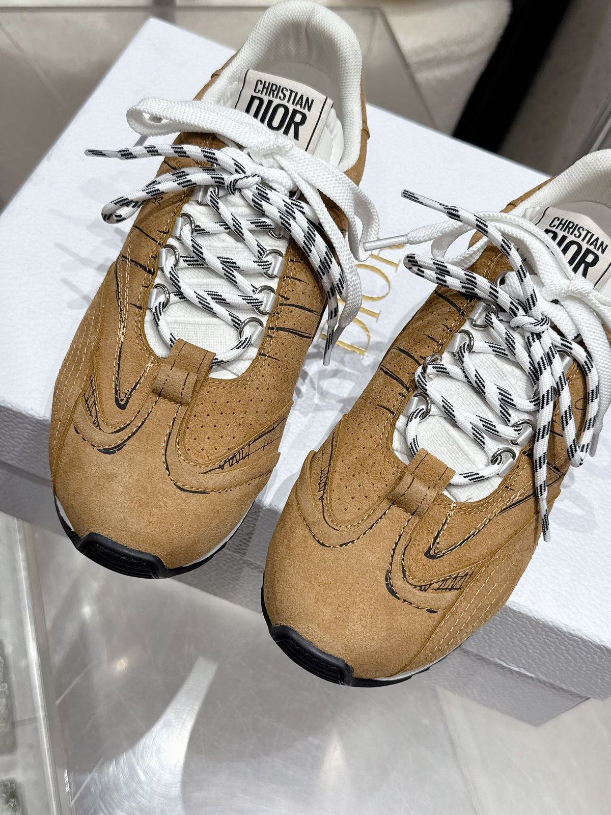 CD D-Sketch Sneaker Brown Nubuck Leather 554390