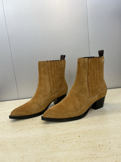 Dior 2025 D-West Chelsea Boots Brown Suede 508542