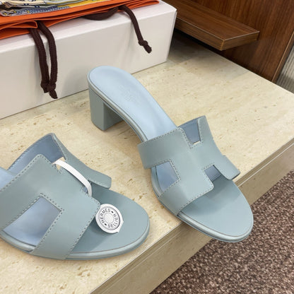 HM 26ss Oran Sandals 45 Light Blue Calfskin 607227