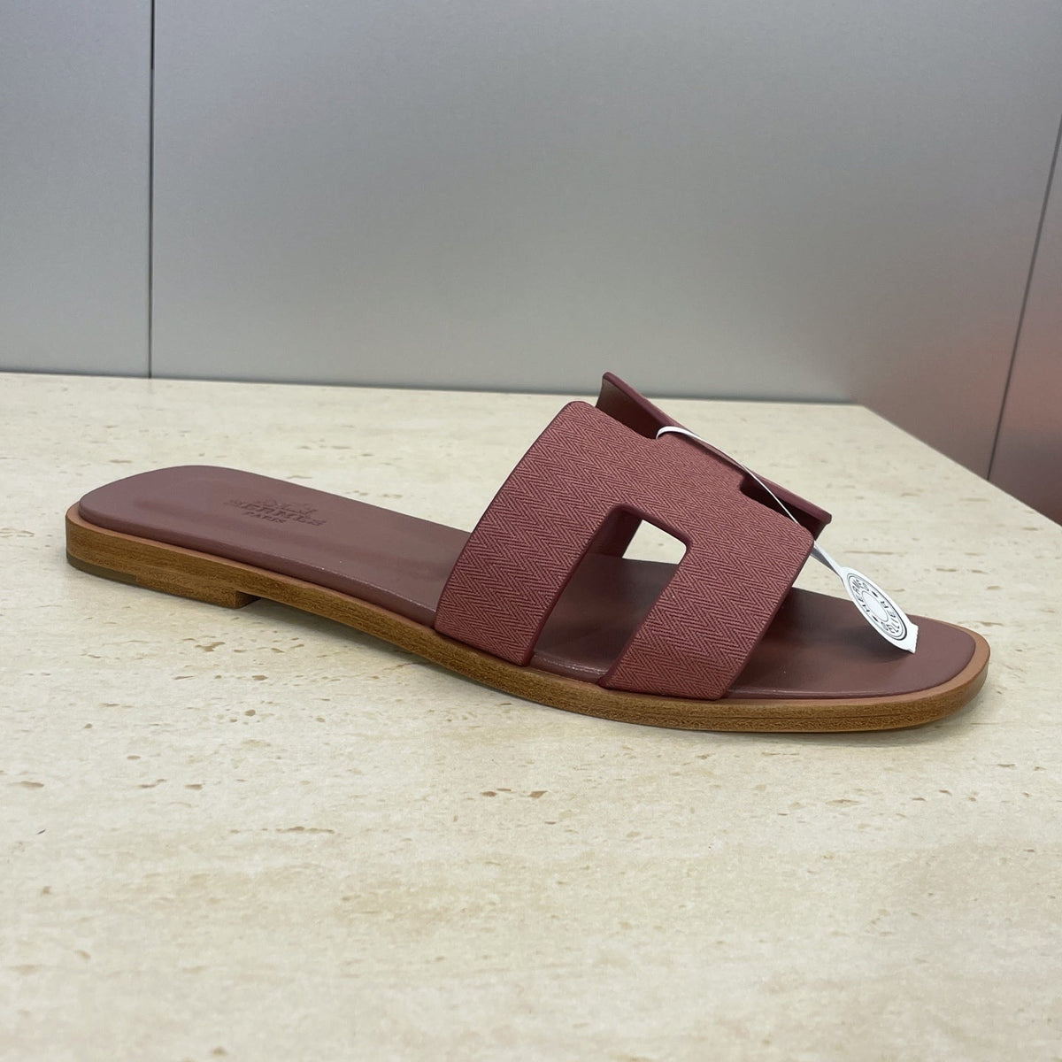 HM 26ss Oran Sandals Reddish Brown Calfskin 607236