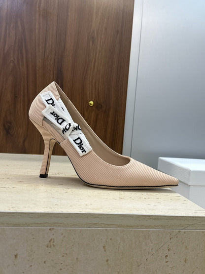 CD J'Adior Pump 9.5cm Beige Technical Fabric 633063