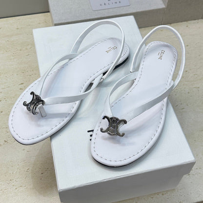 Celine 26 Flip-Flop Sandals Calfskin Leather 762644