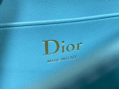 Dior 2026 My Dior Bag 21cm Tourmaline Blue Lambskin 289024