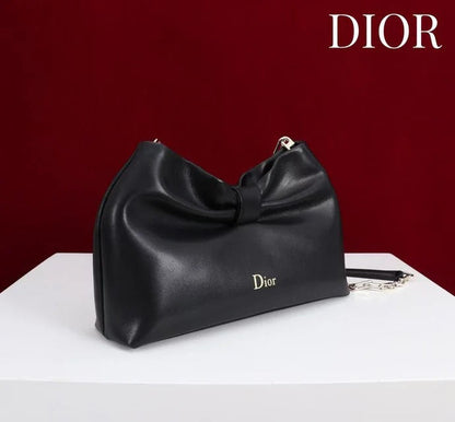 Dior 2026 Bow Bag 27cm Black Lambskin