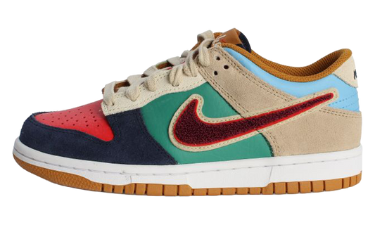 Dunk Low GS "Midnight Navy / Speed Red / Green Noise" IV6203 410